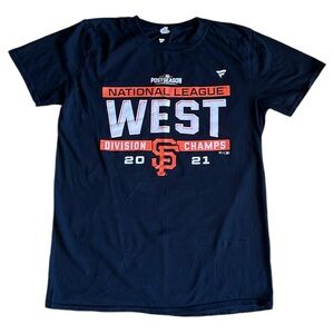 San Francisco Giants 2021 NL West Champions T-shirt sz M